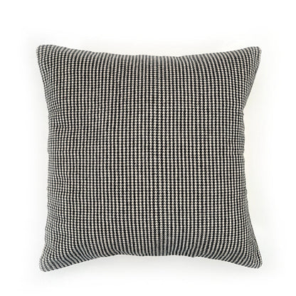 Houndstooth Cotton Pillow Cover