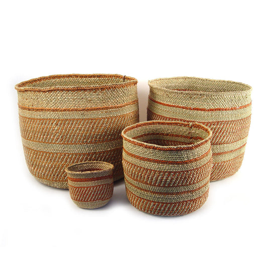 Auburn Stripe Iringa Baskets