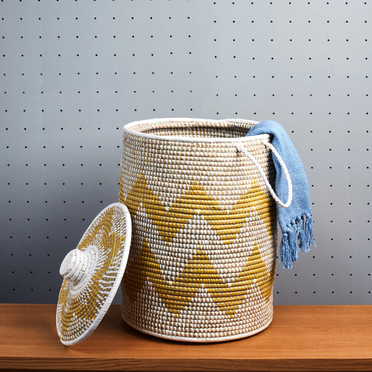 Moonj Laundry Basket - Yellow