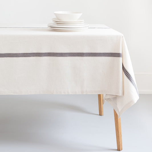 Provincial Tablecloth - Natural / French Navy