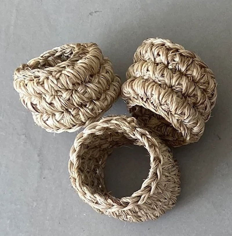 Spiral Napkin Rings - set of 4