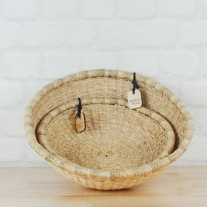 Bolga Baskets - Tray Basket Natural Palette